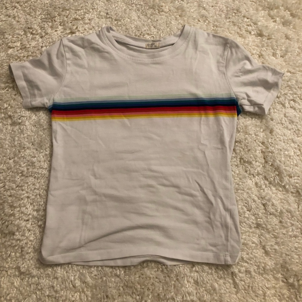 Brandy Melville Rainbow Stripe Top